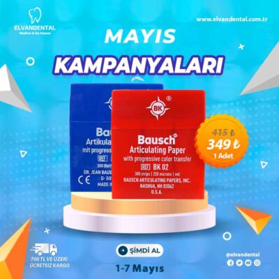 BAUSCH Artikülasyon Kağıdı Kırmızı/Mavi